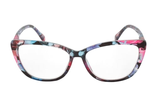 Smuk blomster brille i feminint cateye design fra Accessories.dk