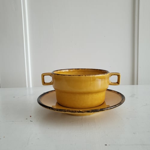  Italiensk vintage suppekop med underkop – Pagnossin Treviso