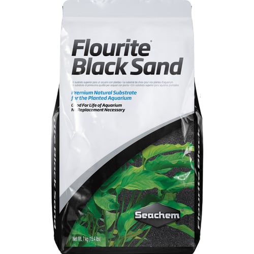 Seachem Flourite Black 7kg (2-9mm) fra Godttildyr.dk