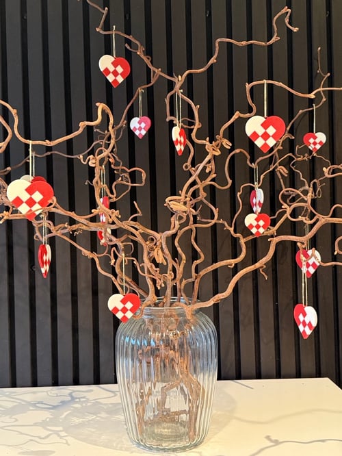 Julehjerter - 5 stk fra Gårdbutik Lysgaard