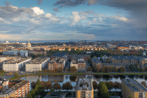 Udsigt over København fra Mærsk tower også kaldet 