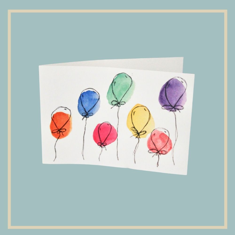 Skønne balloner - kort - billede 1