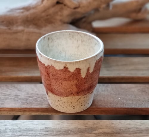 Kop hvid/gammelrosa, lavaler. 225 ml