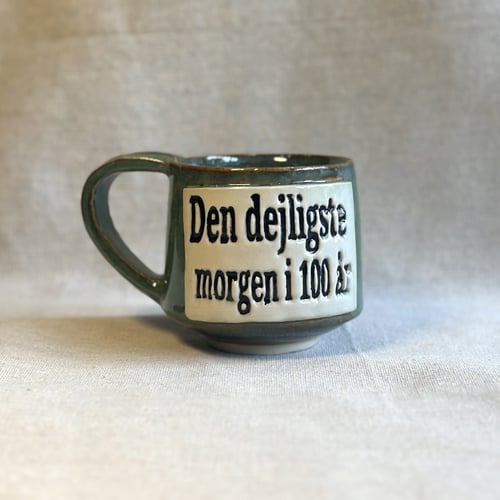 Dejligste morgen kop, grøn 