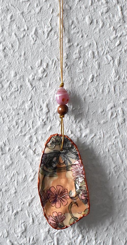 Blomster Buddha i varme toner fra Baryhl Art