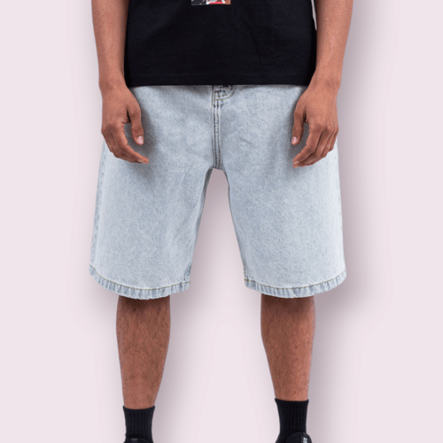 ÜBER Skateboards, Baggy Shorts, lys denim fra do you! skateshop 