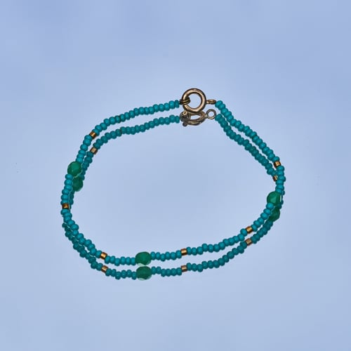 Armbånd af glasperler fra Holdon - made by Dalma