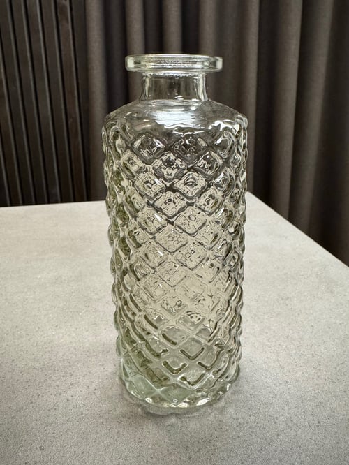 Vase røgfarvet mønster fra Stine’s Blomster