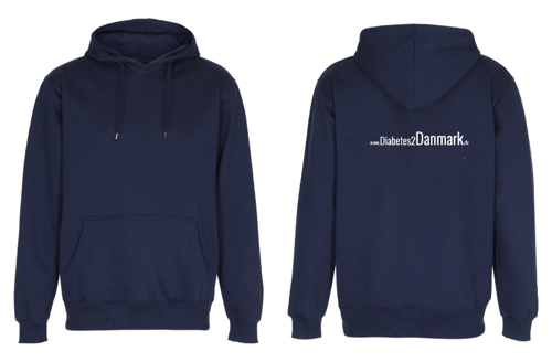 Diabetes2 Hoodie  fra Sønderjysk Tryk & Folie ApS