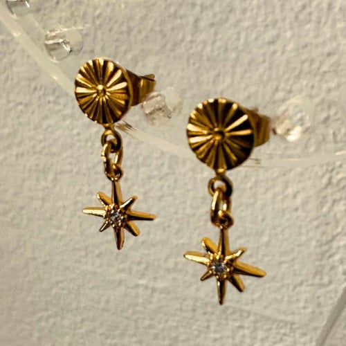 Stjerne øreringe 1 fra bymunk Jewellery