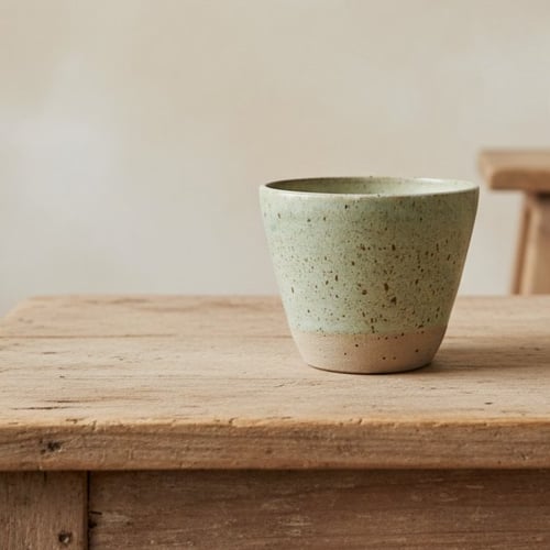 Unika hånddrejet kop fra K for