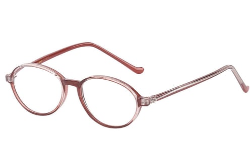 Oval brille i sveskebrunt stel fra Accessories.dk