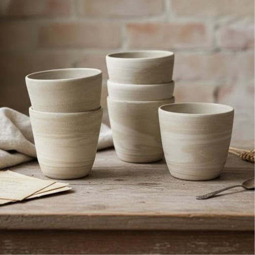 Drejet kop i 2 nuancer  fra K for