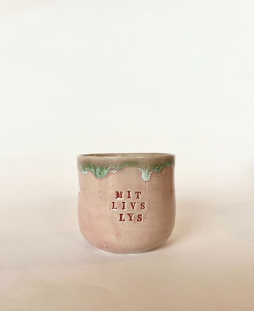 Drejet Kop - Mit livs lys - Lyserød/Grøn