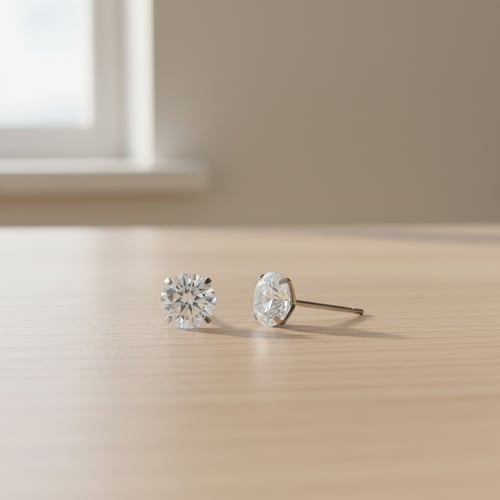 Titansmykker - Ørestikker med Cz fra Ting & Tasker v/Titaniumsringe