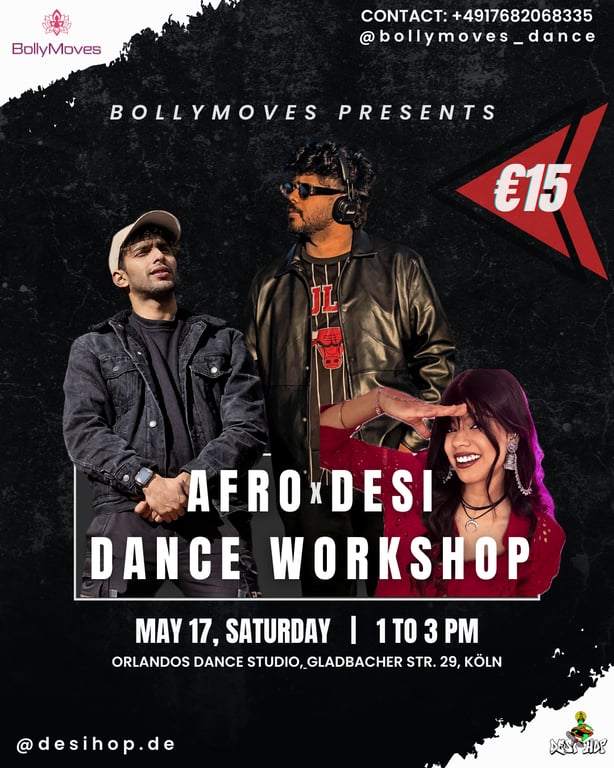 Afro-Desi Dance Workshop by DesiHop - Bollymoves