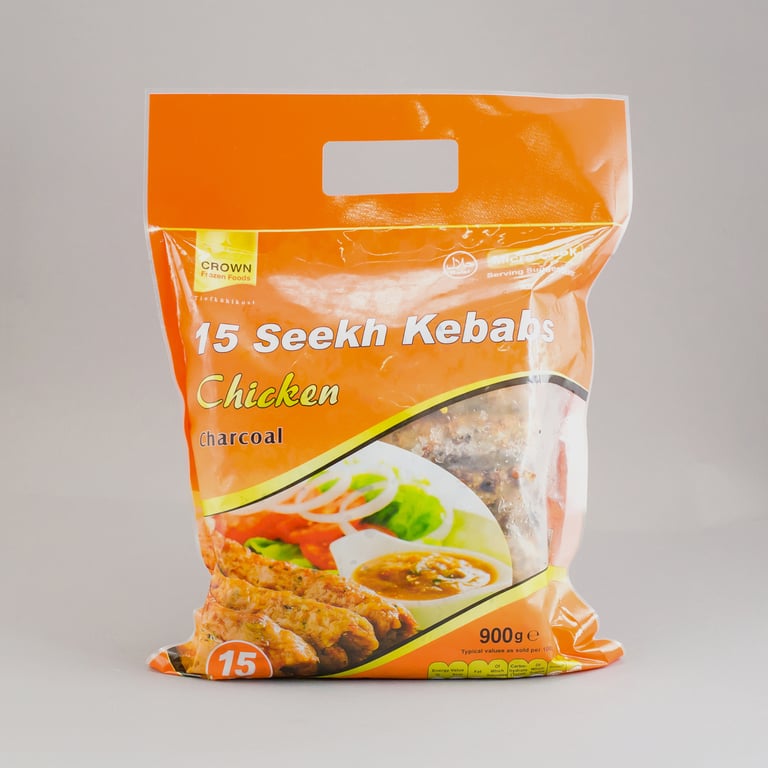 Crown Chicken Seekh Kabab 15pcs