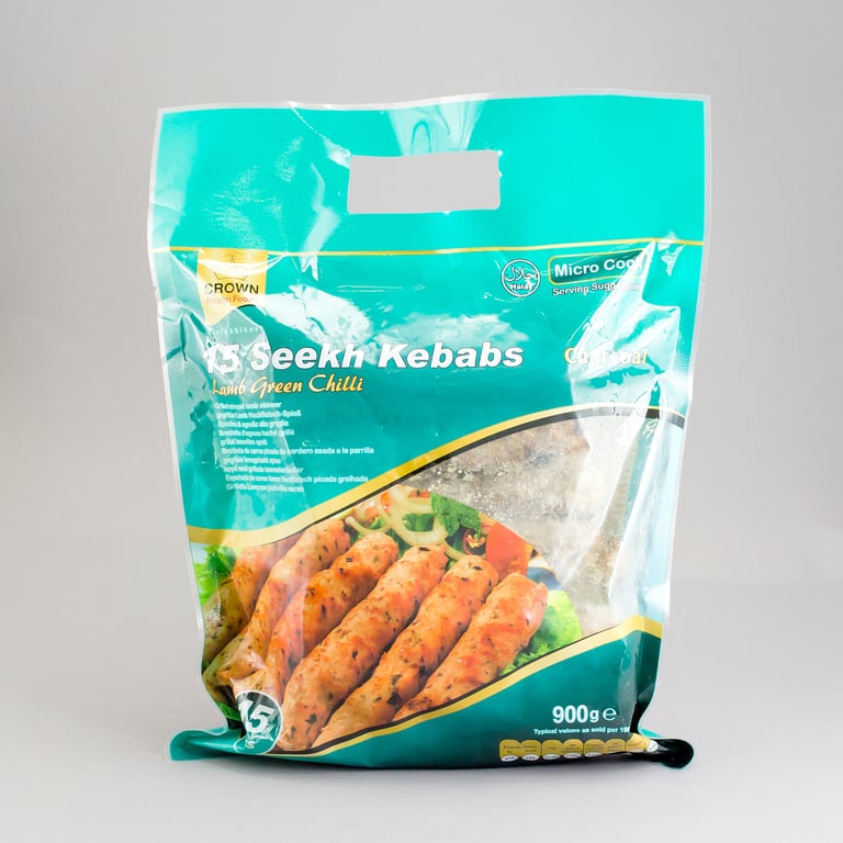 Crown Lamb Green Chilli Kabab 15pcs