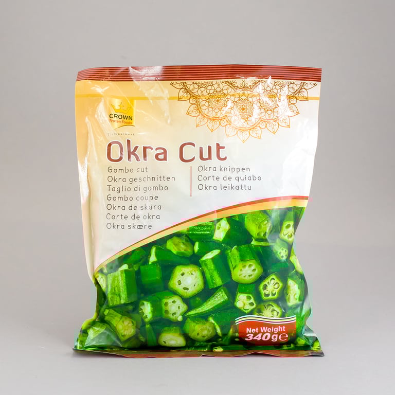 Crown Okra Cut 340g