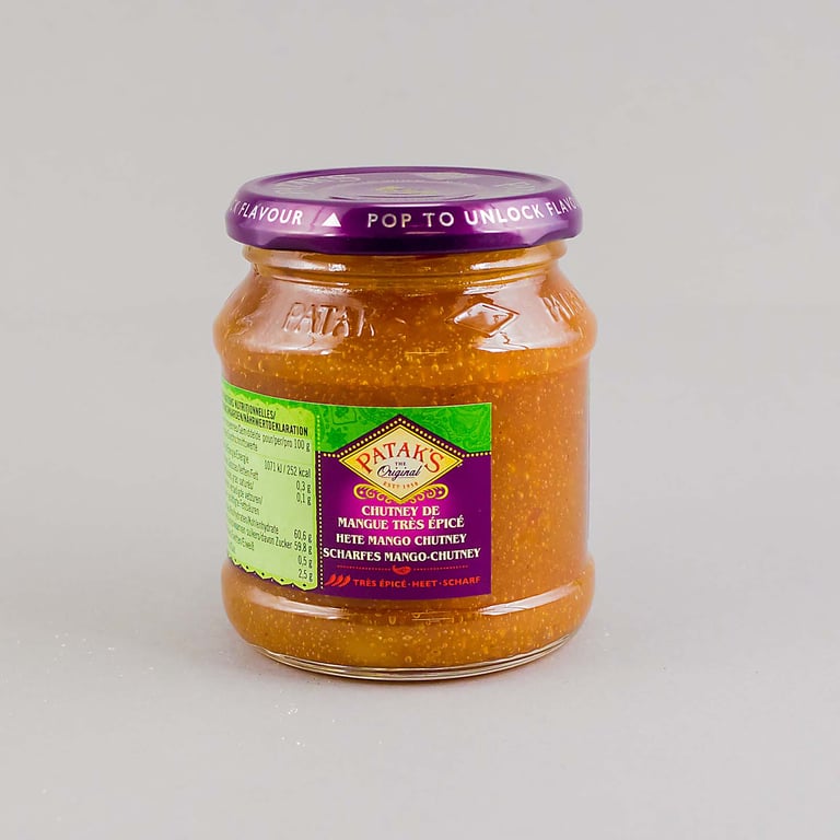 Patak Hot Mango Chutney 340g
