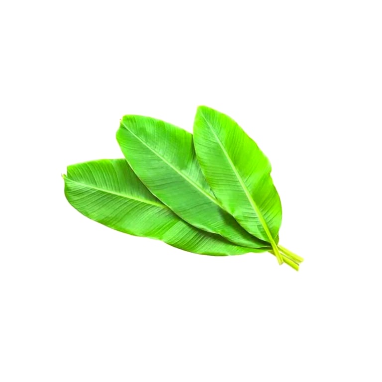 Fresh vegetables Banana leave 1stk
