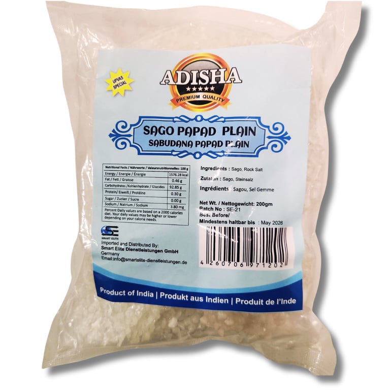Adisha Sabudana (Sago) Papad 200g