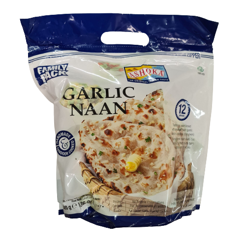 Ashoka Tandoori Naan Garlic 12pcs