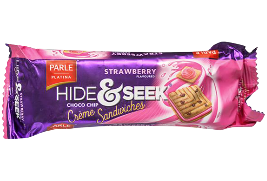 Parle Hide & Seek FAB Strawberry Biscuits 112g