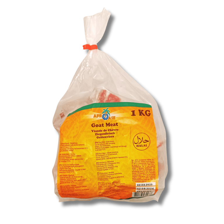 Afroase Goat Meat (Halal) 1kg