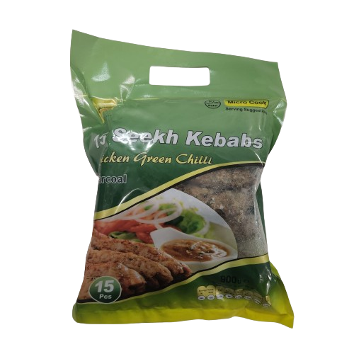 Crown Chicken Green Chilli Kabab 15pcs