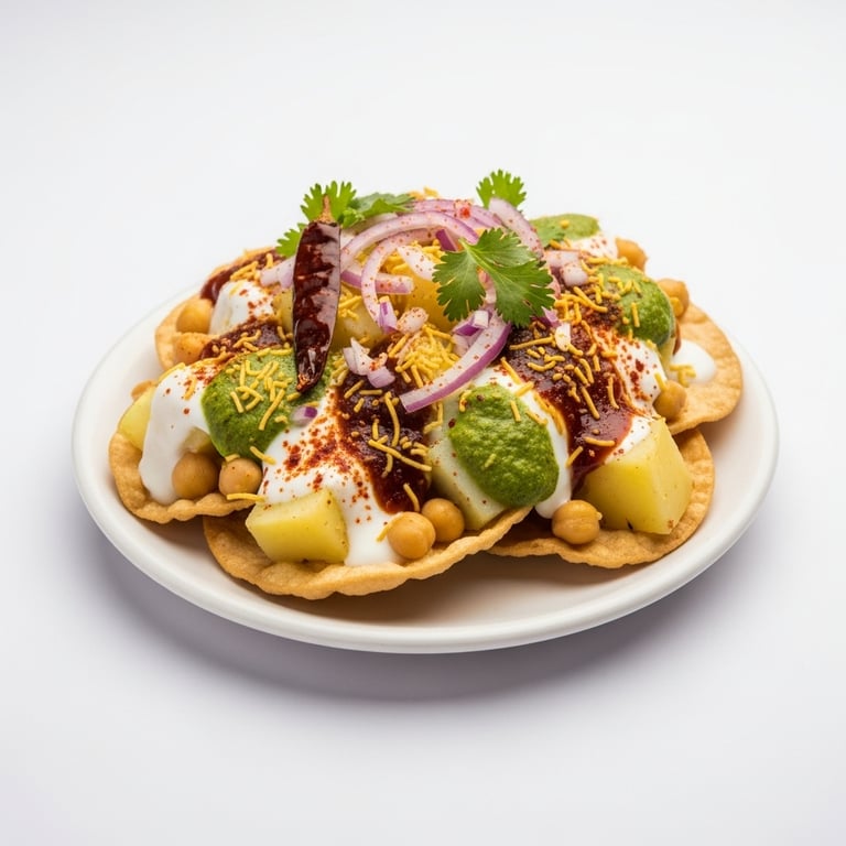 Viveks Kitchen Papdi Chat 1 person