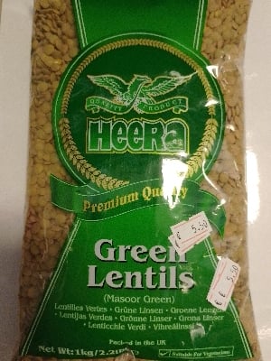 Heera Green Lentils 2kg