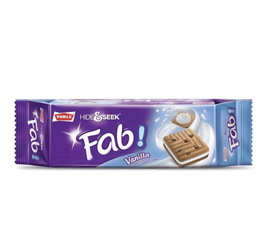 Parle Hide & Seek FAB Vanilla Biscuits 112g