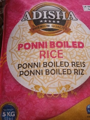 Adisha Ponni Boiled Rice 5kg