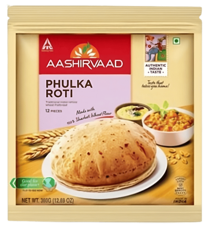 Aashirwaad Phulka Roti 400g