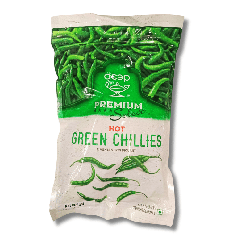 Deep Green Chillies (Hot) 340g