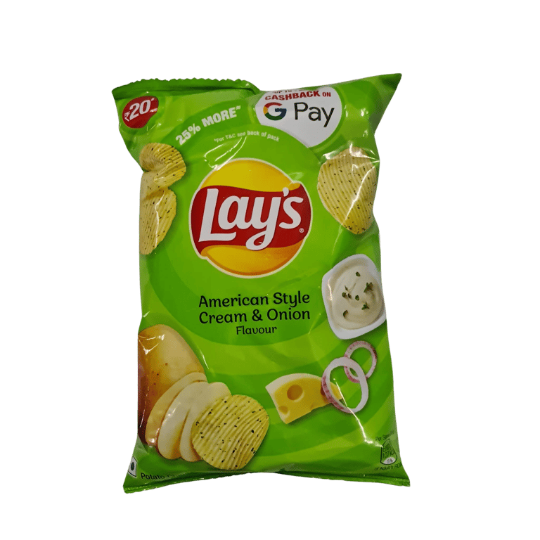 Lays American Style Cream & Onion Chips 52g