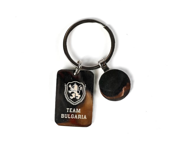 Метален ключодържател футболно игрище