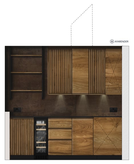 Rendered elevation example