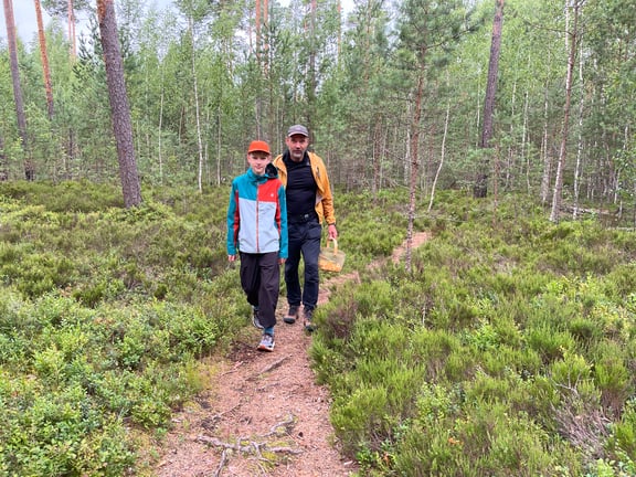Mushrooming in Kemeri, Latvia