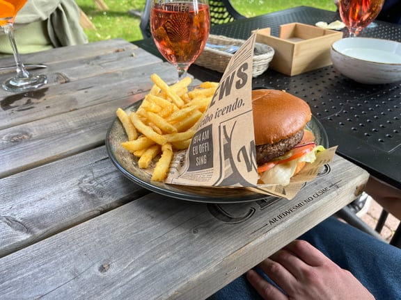 Lunch in Sigulda, Latvia