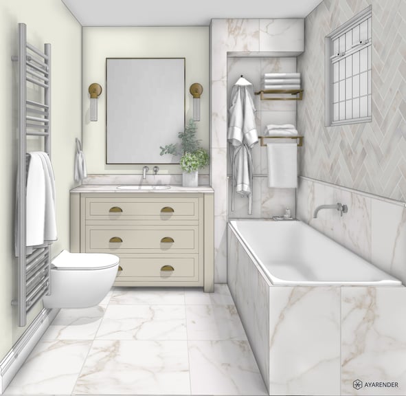 3D interior visual example