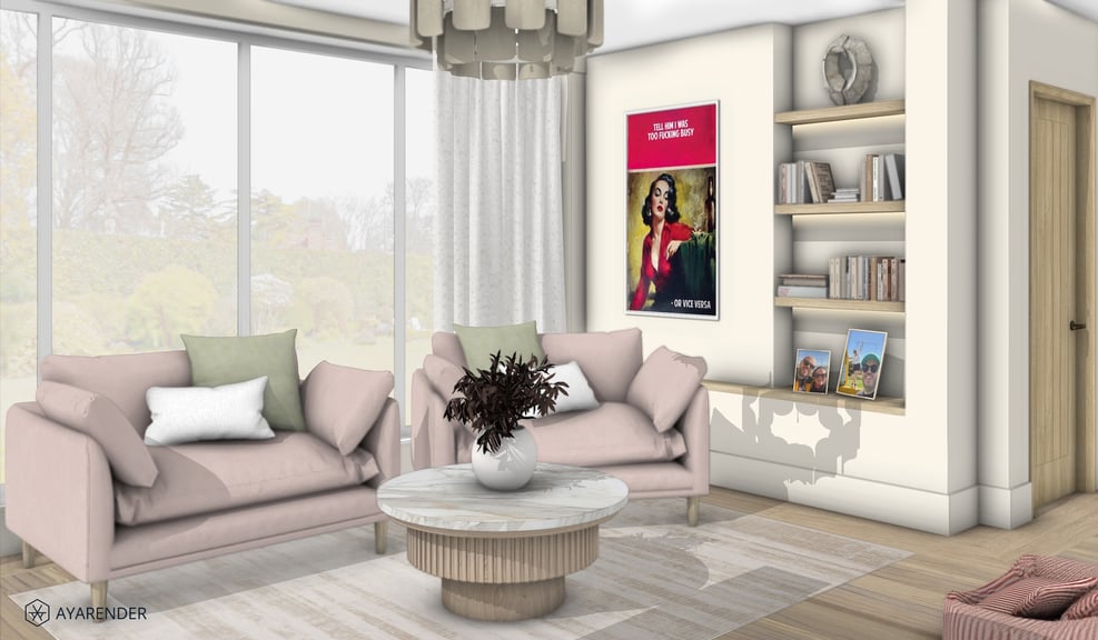 3D interior visual example