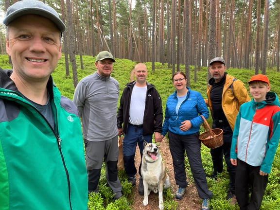 Mushrooming in Kemeri, Latvia