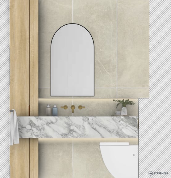 Rendered elevation example