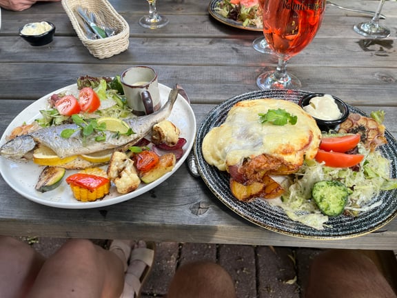 Lunch in Sigulda, Latvia