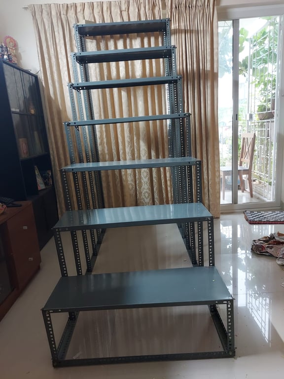 7-Step Slotted Angle Metal Display Rack / Golu Stand, photo 2