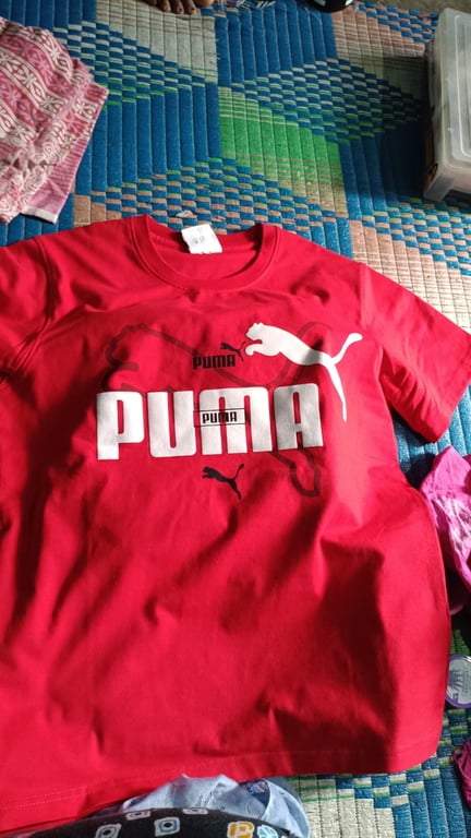 Puma Men's Graphic Print T-Shirt (Red)