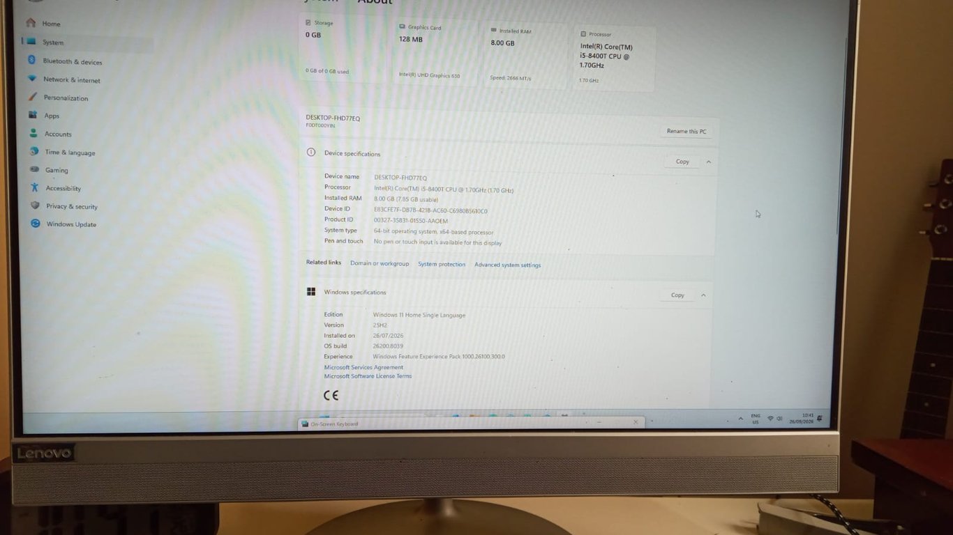Lenovo IdeaCentre All-in-One Desktop PC, photo 2