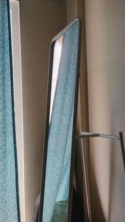 IKEA KNAPPER Standing Mirror with Clothes Rack